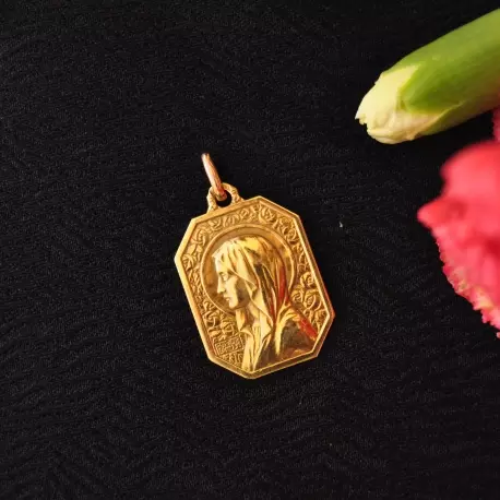 Médaille vierge de profil Gaspard