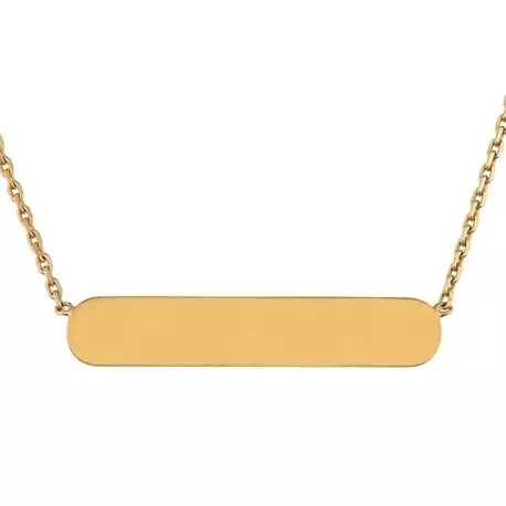 COLLIER IDENTITE RECTANGULAIRE