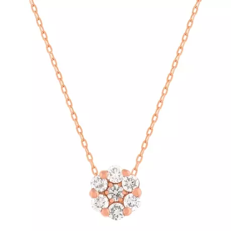 Collier Romane • Fleur diamants