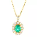  Colliers diamants  - Collier Augustine • Emeraude - 0