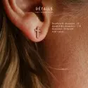 Boucles d'oreilles Camille • Croix diamants