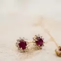 Boucle d'oreille diamants  - Boucles d'oreilles Léopoldine • Rubis - 4