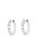 Boucle d'oreille diamants  - Boucles d'oreilles Castille • Diamants baguette or blanc - 0