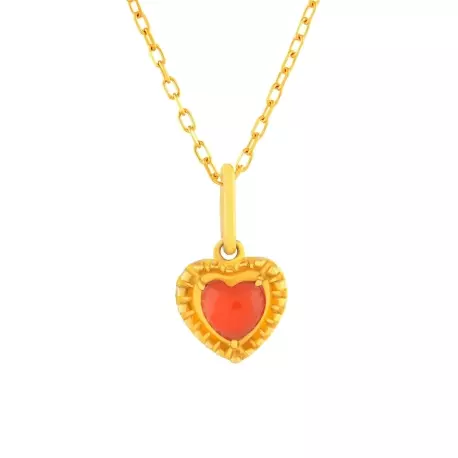 Collier Eva • Coeur rouge