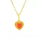 Collier - Collier Eva • Coeur cornaline - 0