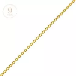 Chaine forçat ronde fine 40cm • Or 9 carats