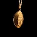 Collection Les Antiques - Locket Vierge gravée en or rose - 3