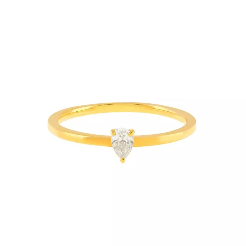 Bague diamants - Bague Louison • Diamant poire