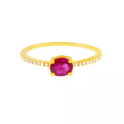 BAGUE RUBIS DIAMANTS