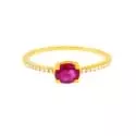 Bague diamants - Bague Elena • Diamants et rubis - 0