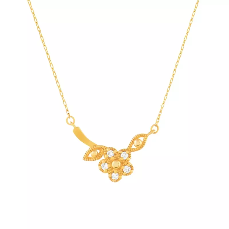 Collier - Collier Elena •  Branche de rose