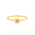 Bague - Bague Axelle • Perles et diamant - 0