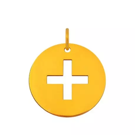 Pendentif croix latine avec bélière