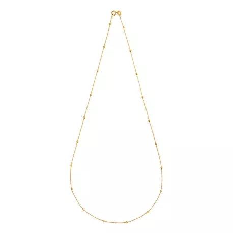 COLLIER CHAINE BOULES 45CM