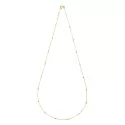 Chaine de baptême - Chaine collier en or avec petites boules • 45cm 1.2gr - 0