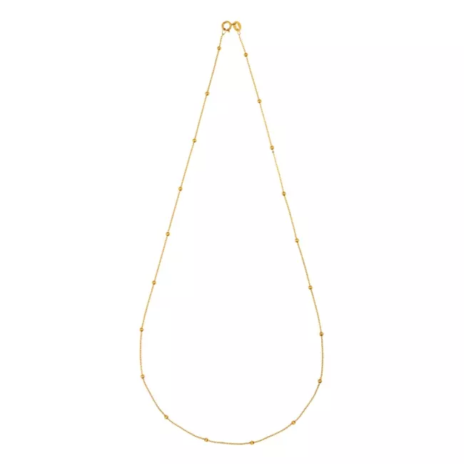 COLLIER CHAINE BOULES 45CM