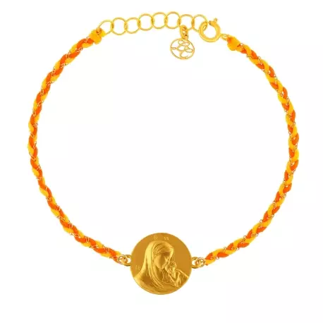 Bracelet chaine et cordon • Notre Dame de tendresse