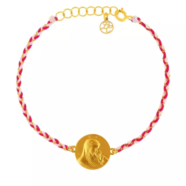 Bracelet chaine et cordon • Notre Dame de tendresse