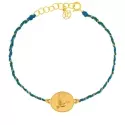 Bracelet sur cordon - Bracelet  • Galet colombe - 0