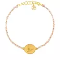 Bracelet sur cordon - Bracelet  • Galet colombe - 2