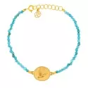 Bracelet sur cordon - Bracelet  • Galet colombe - 4