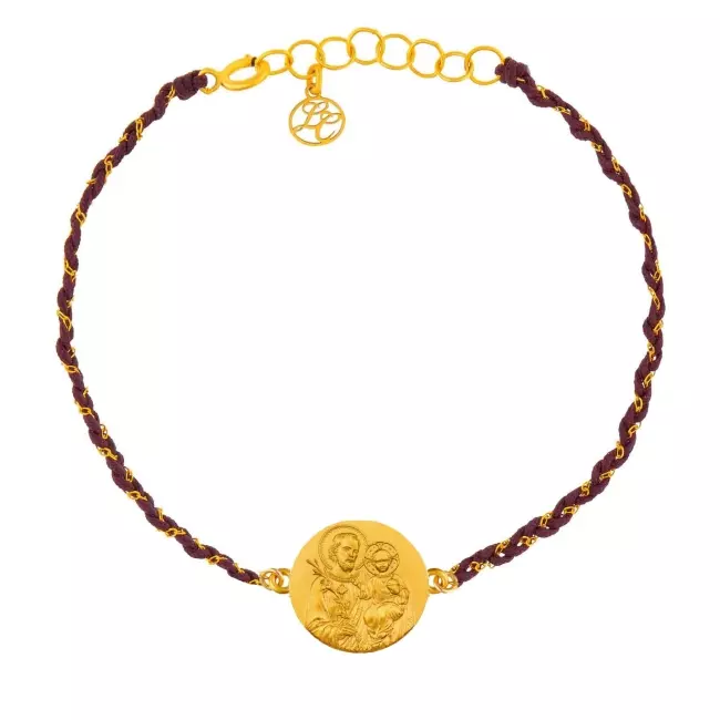 Bracelet chaine et cordon • Saint Joseph