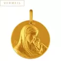 Médailles de baptême vermeil - Médaille Notre Dame de tendresse • Vermeil - 0